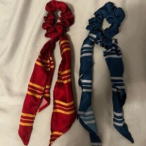 Gryffindor and Ravenclaw Scrunchie Ribbon Set